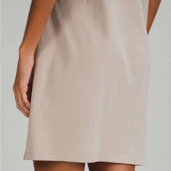 Lululemon Classic-Fit Cotton-Blend Dress - Raw Linen Beige Tank Mini Dress - Picture 4 of 7